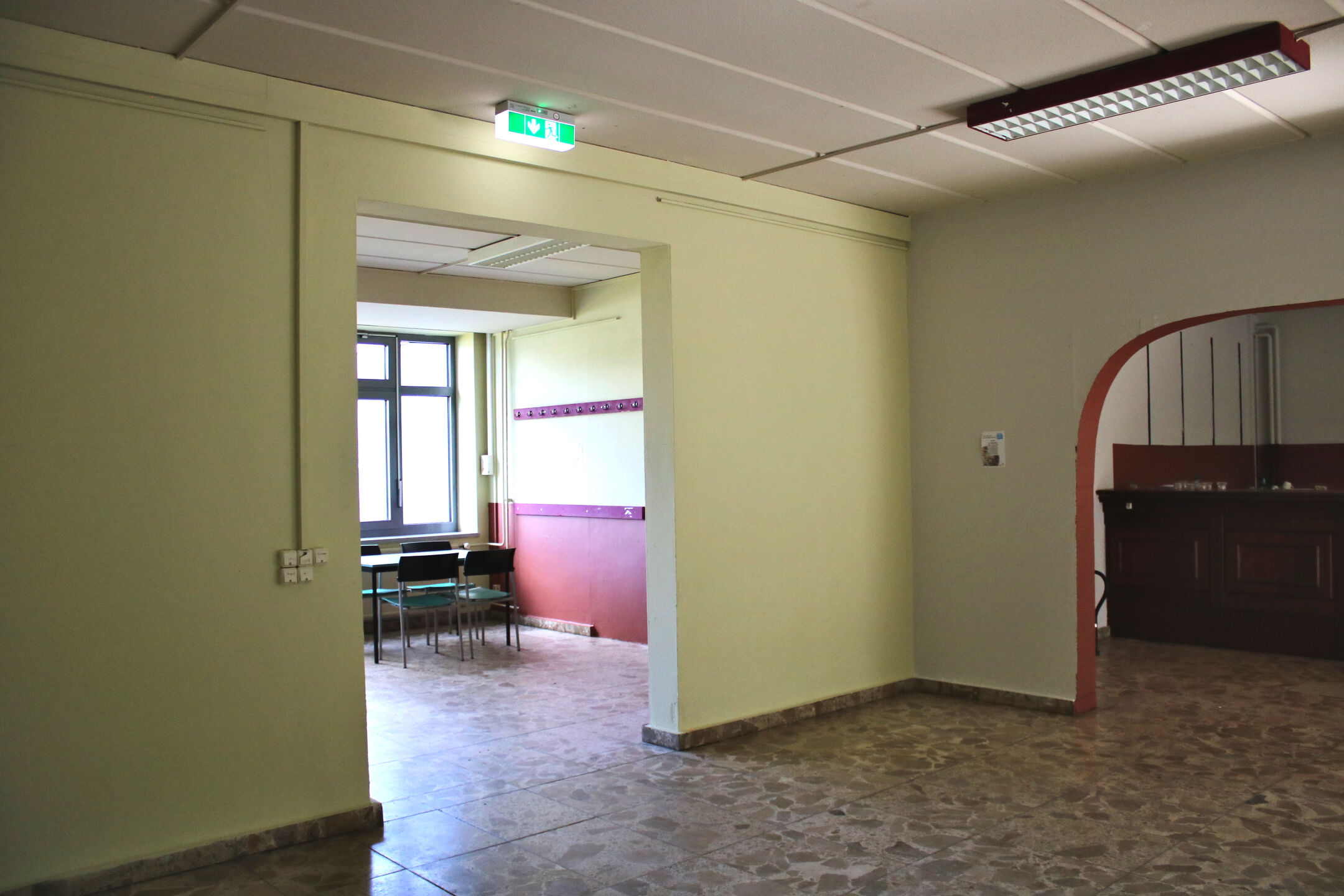 Rooms at the Club of Cultures with tables and chairs